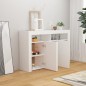 vidaXL Sideboard mit LED-Leuchten Weiß 115,5x30x75 cm vidaXL Sideboard mit LED-Leuchten Weiß 115,5x30x75 cm