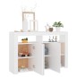 vidaXL Sideboard mit LED-Leuchten Weiß 115,5x30x75 cm vidaXL Sideboard mit LED-Leuchten Weiß 115,5x30x75 cm