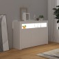 vidaXL Sideboard mit LED-Leuchten Weiß 115,5x30x75 cm vidaXL Sideboard mit LED-Leuchten Weiß 115,5x30x75 cm