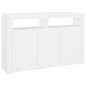 vidaXL Sideboard mit LED-Leuchten Weiß 115,5x30x75 cm vidaXL Sideboard mit LED-Leuchten Weiß 115,5x30x75 cm