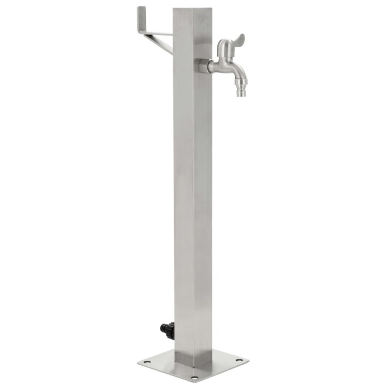 Garten-Wassersäule Edelstahl Quadratisch 65 cm Garten-Wassersäule Edelstahl Quadratisch 65 cm