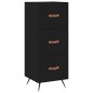 Highboard Schwarz 34,5x34x180 cm Holzwerkstoff Highboard Schwarz 34,5x34x180 cm Holzwerkstoff