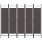 5-tlg. Raumteiler Anthrazit 200 x 180 cm 5-tlg. Raumteiler Anthrazit 200 x 180 cm