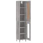 Highboard Grau Sonoma 34,5x34x180 cm Holzwerkstoff Highboard Grau Sonoma 34,5x34x180 cm Holzwerkstoff