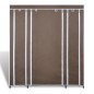 vidaXL Stoffschrank mit Fächern und Stangen 45×150×176 cm Braun vidaXL Stoffschrank mit Fächern und Stangen 45×150×176 cm Braun