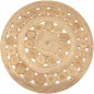 vidaXL Teppich Geflochten Jute 150 cm Rund vidaXL Teppich Geflochten Jute 150 cm Rund