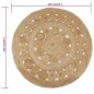 vidaXL Teppich Geflochten Jute 150 cm Rund vidaXL Teppich Geflochten Jute 150 cm Rund