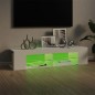 TV-Schrank mit LED-Leuchten Hochglanz-Weiß 135x39x30 cm TV-Schrank mit LED-Leuchten Hochglanz-Weiß 135x39x30 cm