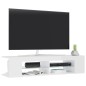 TV-Schrank mit LED-Leuchten Hochglanz-Weiß 135x39x30 cm TV-Schrank mit LED-Leuchten Hochglanz-Weiß 135x39x30 cm