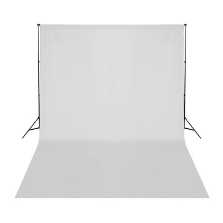 vidaXL Fotohintergrund Baumwolle Weiß 500 x 300 cm 