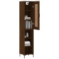 Highboard Braun Eichen-Optik 34,5x34x180 cm Holzwerkstoff Highboard Braun Eichen-Optik 34,5x34x180 cm Holzwerkstoff