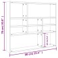 Wandregal Sonoma-Eiche 90x16x78 cm Holzwerkstoff Wandregal Sonoma-Eiche 90x16x78 cm Holzwerkstoff