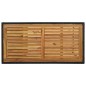 Bartisch mit Regal Schwarz 120x60x110 cm Poly Rattan Bartisch mit Regal Schwarz 120x60x110 cm Poly Rattan