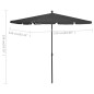 Sonnenschirm mit Mast 210x140 cm Anthrazit Sonnenschirm mit Mast 210x140 cm Anthrazit