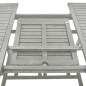 Gartentisch Grau 200x100x75 cm Massivholz Akazie Gartentisch Grau 200x100x75 cm Massivholz Akazie