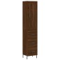 Highboard Braun Eichen-Optik 34,5x34x180 cm Holzwerkstoff Highboard Braun Eichen-Optik 34,5x34x180 cm Holzwerkstoff