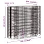 Gabionen-Hochbeet Verzinktes Eisen 120x50x100 cm Gabionen-Hochbeet Verzinktes Eisen 120x50x100 cm