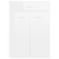 Schuhschrank Hochglanz-Weiß 60x35x84 cm Holzwerkstoff Schuhschrank Hochglanz-Weiß 60x35x84 cm Holzwerkstoff
