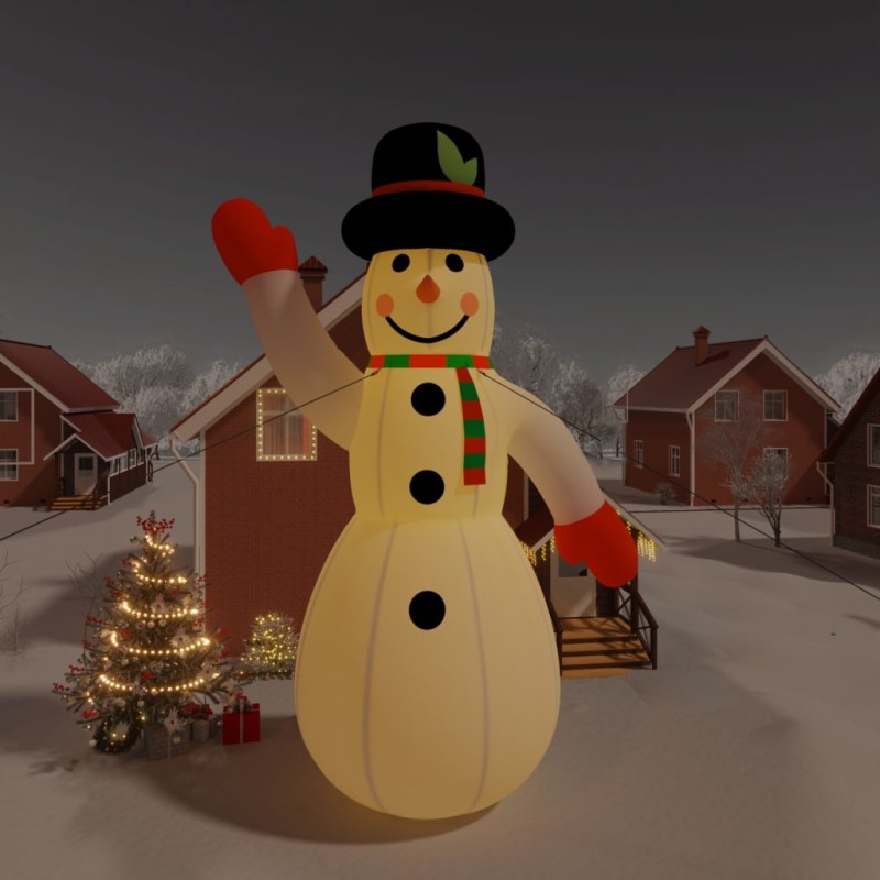 LED-Schneemann Aufblasbar Weihnachtsdeko 1000 cm LED-Schneemann Aufblasbar Weihnachtsdeko 1000 cm