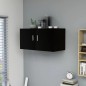 vidaXL Wandschrank Schwarz 80 x 39 x 40 cm Holzwerkstoff vidaXL Wandschrank Schwarz 80 x 39 x 40 cm Holzwerkstoff