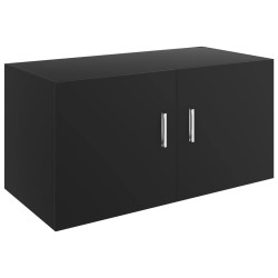 vidaXL Wandschrank Schwarz 80 x 39 x 40 cm Holzwerkstoff