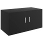 vidaXL Wandschrank Schwarz 80 x 39 x 40 cm Holzwerkstoff vidaXL Wandschrank Schwarz 80 x 39 x 40 cm Holzwerkstoff