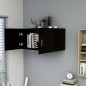 vidaXL Wandschrank Schwarz 80 x 39 x 40 cm Holzwerkstoff vidaXL Wandschrank Schwarz 80 x 39 x 40 cm Holzwerkstoff