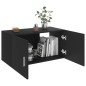 vidaXL Wandschrank Schwarz 80 x 39 x 40 cm Holzwerkstoff vidaXL Wandschrank Schwarz 80 x 39 x 40 cm Holzwerkstoff