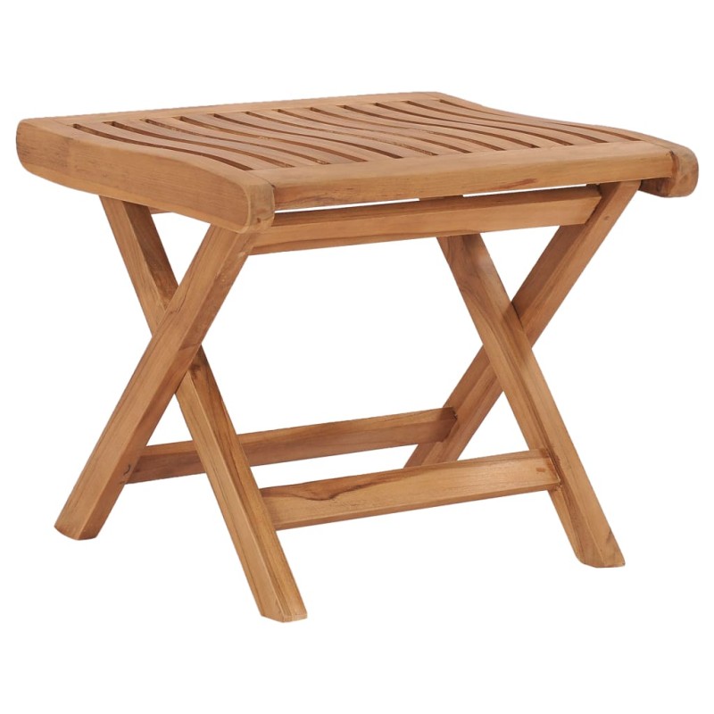 Klappbarer Fußhocker 46,5×49×41,5 cm Massivholz Teak Klappbarer Fußhocker 46,5×49×41,5 cm Massivholz Teak