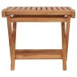 Klappbarer Fußhocker 46,5×49×41,5 cm Massivholz Teak Klappbarer Fußhocker 46,5×49×41,5 cm Massivholz Teak