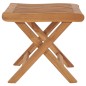 Klappbarer Fußhocker 46,5×49×41,5 cm Massivholz Teak Klappbarer Fußhocker 46,5×49×41,5 cm Massivholz Teak