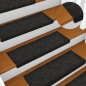 Treppenmatten 15 Stk. Nadelvlies 65x21x4 cm Schwarz Treppenmatten 15 Stk. Nadelvlies 65x21x4 cm Schwarz