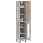 vidaXL Highboard Grau Sonoma 34,5x34x180 cm Holzwerkstoff vidaXL Highboard Grau Sonoma 34,5x34x180 cm Holzwerkstoff