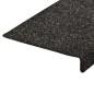 Treppenmatten 15 Stk. Nadelvlies 65x21x4 cm Schwarz Treppenmatten 15 Stk. Nadelvlies 65x21x4 cm Schwarz