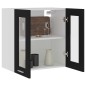 vidaXL Hängeglasschrank Schwarz 60x31x60 cm Holzwerkstoff vidaXL Hängeglasschrank Schwarz 60x31x60 cm Holzwerkstoff