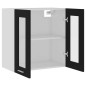 vidaXL Hängeglasschrank Schwarz 60x31x60 cm Holzwerkstoff vidaXL Hängeglasschrank Schwarz 60x31x60 cm Holzwerkstoff