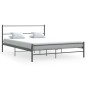 vidaXL Bettgestell ohne Matratze Grau Metall 140×200 cm vidaXL Bettgestell ohne Matratze Grau Metall 140×200 cm