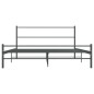 vidaXL Bettgestell ohne Matratze Grau Metall 140×200 cm vidaXL Bettgestell ohne Matratze Grau Metall 140×200 cm