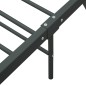vidaXL Bettgestell ohne Matratze Grau Metall 140×200 cm vidaXL Bettgestell ohne Matratze Grau Metall 140×200 cm