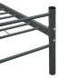 vidaXL Bettgestell ohne Matratze Grau Metall 140×200 cm vidaXL Bettgestell ohne Matratze Grau Metall 140×200 cm