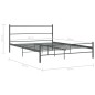 vidaXL Bettgestell ohne Matratze Grau Metall 140×200 cm vidaXL Bettgestell ohne Matratze Grau Metall 140×200 cm