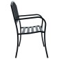 vidaXL Gartenbank 125 cm Schwarz Stahl vidaXL Gartenbank 125 cm Schwarz Stahl