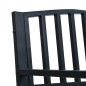 vidaXL Gartenbank 125 cm Schwarz Stahl vidaXL Gartenbank 125 cm Schwarz Stahl