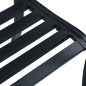 vidaXL Gartenbank 125 cm Schwarz Stahl vidaXL Gartenbank 125 cm Schwarz Stahl