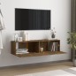TV-Wandschrank Räuchereiche 120x30x30 cm Holzwerkstoff TV-Wandschrank Räuchereiche 120x30x30 cm Holzwerkstoff