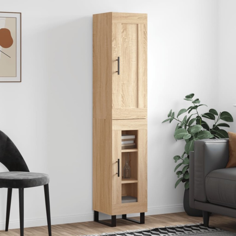 Highboard Sonoma-Eiche 34,5x34x180 cm Holzwerkstoff Highboard Sonoma-Eiche 34,5x34x180 cm Holzwerkstoff