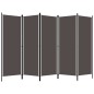 5-tlg. Raumteiler Anthrazit 250x180 cm 5-tlg. Raumteiler Anthrazit 250x180 cm