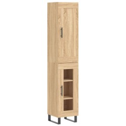 Highboard Sonoma-Eiche 34,5x34x180 cm Holzwerkstoff