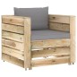 6-tlg. Garten-Lounge-Set mit Kissen Grün Imprägniertes Holz 6-tlg. Garten-Lounge-Set mit Kissen Grün Imprägniertes Holz