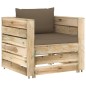 6-tlg. Garten-Lounge-Set mit Kissen Grün Imprägniertes Holz 6-tlg. Garten-Lounge-Set mit Kissen Grün Imprägniertes Holz